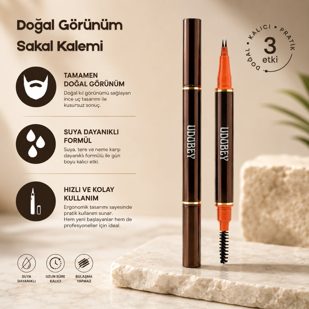 Cilde Zararsız Doğal Görünüm Sakal Kalemi